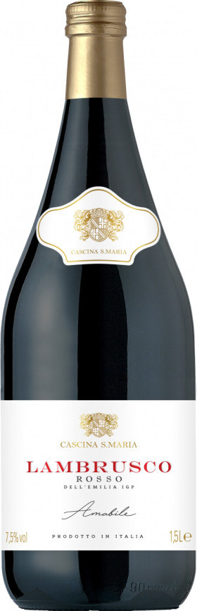 Игристое вино Cascina S Maria Rosso Amabile Lambrusco dell Emilia IGT 15 л