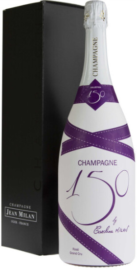 Шампанское Jean Milan Cuvee 150 Rose Champagne AOC gift box 15 л