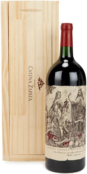 Вино Catena Zapata Malbec Argentino Mendoza 2020 wooden box 1500 мл