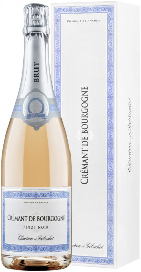 Игристое вино Chartron et Trebuchet Brut Rose Pinot Noir Cremant de Bourgogne AOC gift box