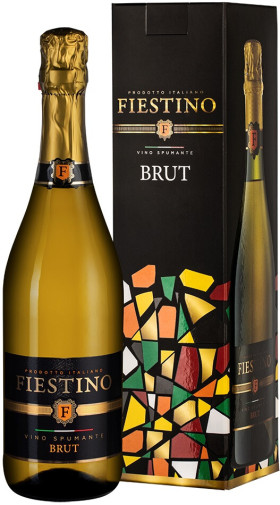 Игристое вино Fiestino Brut gift box