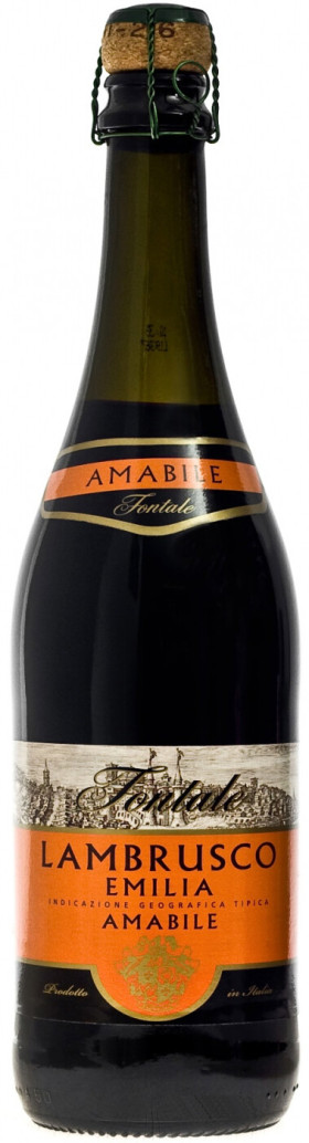 Игристое вино Fontale Lambrusco Emilia IGT Rosso Amabile