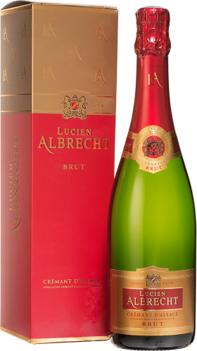 Игристое вино Lucien Albrecht Brut Cremant d Alsace AOC gift box 15 л