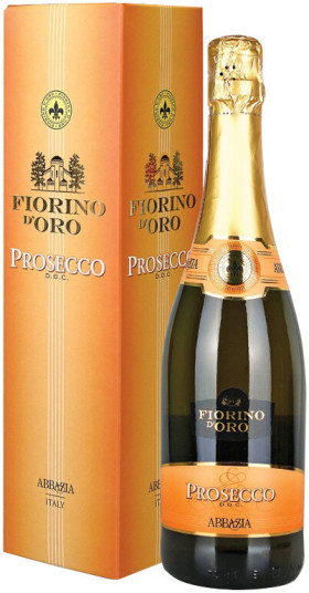 Игристое вино Abbazia Fiorino d Oro Prosecco Spumante DOC gift box