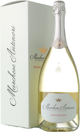 Игристое вино Marchese Antinori Blanc de Blancs Brut Franciacorta DOCG gift box 15 л
